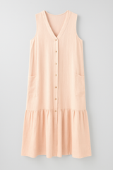 Dresses : Robe de plage sans manches en tissu souple Femme in Rose van Seroa