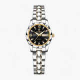 other : Montre Femme Quartz Luxe Élégante avec Bracelet Acier Doré in Or Noir van Seroa