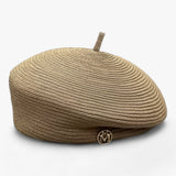 Women's Hat : Chapeau Femme Été Élégant in Herbe à chameau van Seroa