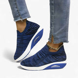 Sneakers : Baskets Femme Denim Tendance in Bleu van Seroa