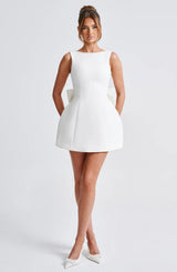 Mini dresses : Robe Courte Femme Coton Noir in van Seroa
