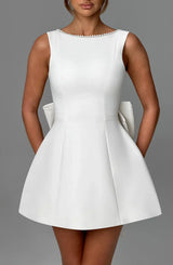 Mini dresses : Robe Courte Femme Coton Noir in van Seroa