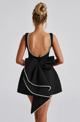 Mini dresses : Robe Courte Femme Coton Noir in van Seroa