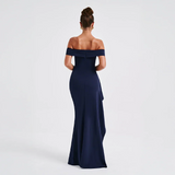 Maxi dresses : Robe Longue Femme Épaules Dénudées & Fente Élégante - Idéale in van Seroa