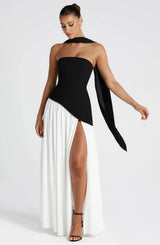 Maxi dresses : Robe Longue Femme Élégant Moderne Fendue in van Seroa