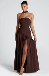 Maxi dresses : Robe Longue Femme Élégant Moderne Fendue in van Seroa