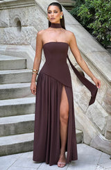 Maxi dresses : Robe Longue Femme Élégant Moderne Fendue in van Seroa