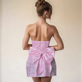 Mini dresses : Robe Courte Femme Jacquard Bretelles in van Seroa