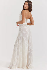 dresses : Robe Longue Femme Floral Transparente in van Seroa