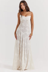 dresses : Robe Longue Femme Floral Transparente in van Seroa