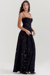 dresses : Robe Longue Femme Floral Transparente in van Seroa