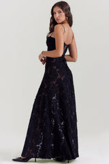 dresses : Robe Longue Femme Floral Transparente in van Seroa