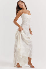 dresses : Robe Longue Femme Floral Transparente in van Seroa