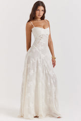 dresses : Robe Longue Femme Floral Transparente in van Seroa