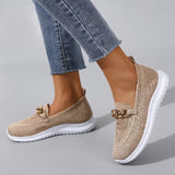other : Mocassins Femme en Cuir Souple d'Été Confortables et Légers in Beige van Seroa