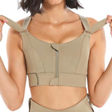 Women's Underwear : Soutien-gorge Femme Réglable et Confortable en Coton Stretch in Marron van Seroa