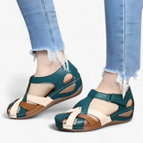 Sandals : Aeren | Sandales Estivales Femme - Confort, Maintien & Aération in Bleu van Concept Odense