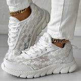 other : Baskets Femme Confortables Tissu in Blanc van Seroa
