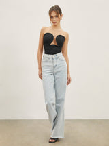 top blouses : Top Femme Bustier Push-up Séduisant in van Seroa