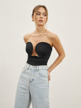 top blouses : Top Femme Bustier Push-up Séduisant in XL van Seroa