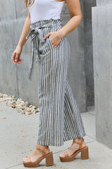 skirts : Pantalon Fluide Femme Rayé in van Seroa