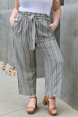 skirts : Pantalon Fluide Femme Rayé in van Seroa