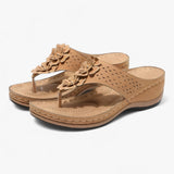 Sandals : Sandales Femme Élégantes en Cuir Véritable: Confortables, Légères et Respirantes pour l'Été in Marron van Seroa