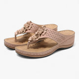 Sandals : Sandales Femme Élégantes en Cuir Véritable: Confortables, Légères et Respirantes pour l'Été in Rose van Seroa
