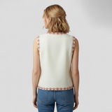 other : Gilet Bohème Brodé à Motifs Floraux Coton Femme in van Seroa