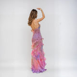 dresses : Robe Longue Femme Soie Transparente in van Seroa